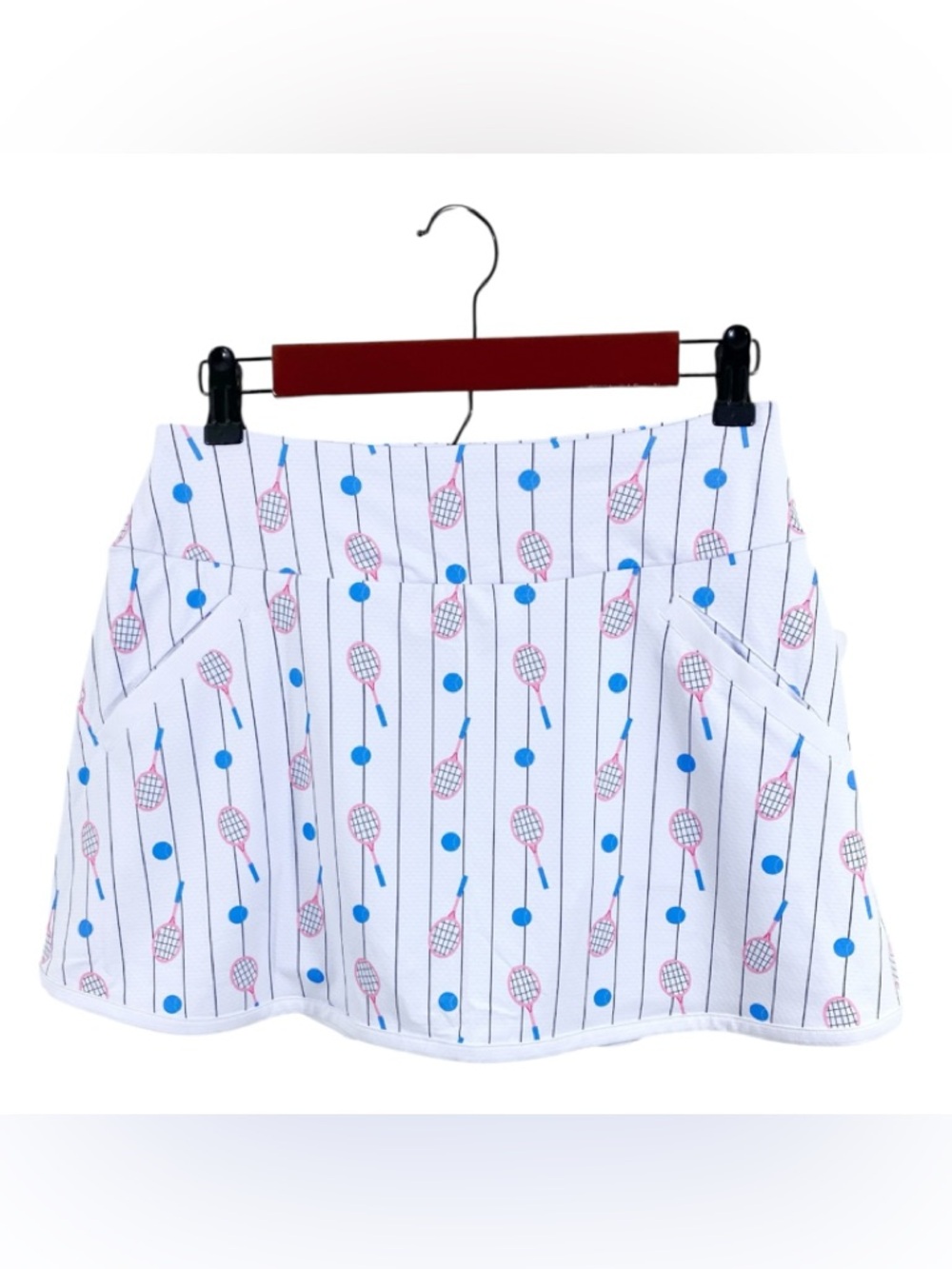 Gottex Athletic Skort Golf Tennis Sz L Blue Tennis Racket Activewear